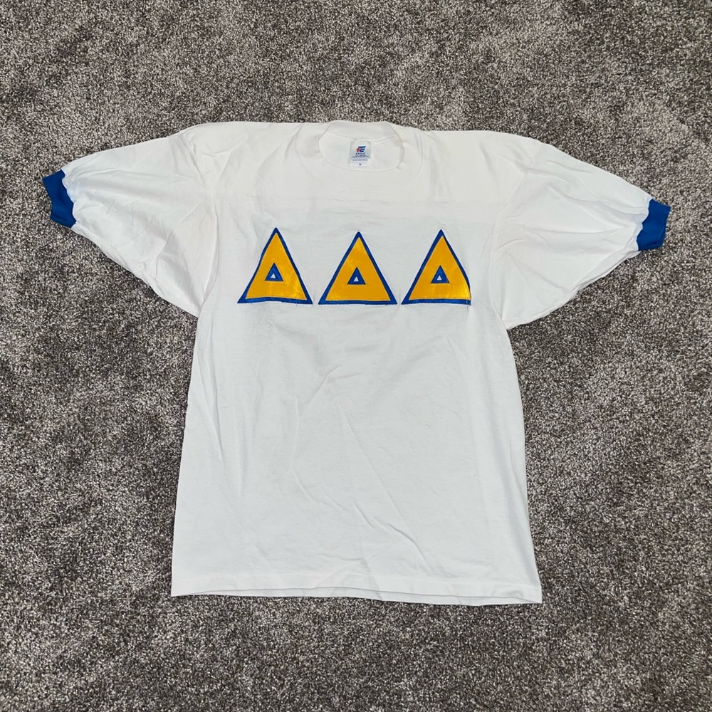 Tri Delta Letters Football Jersey Style Shirt